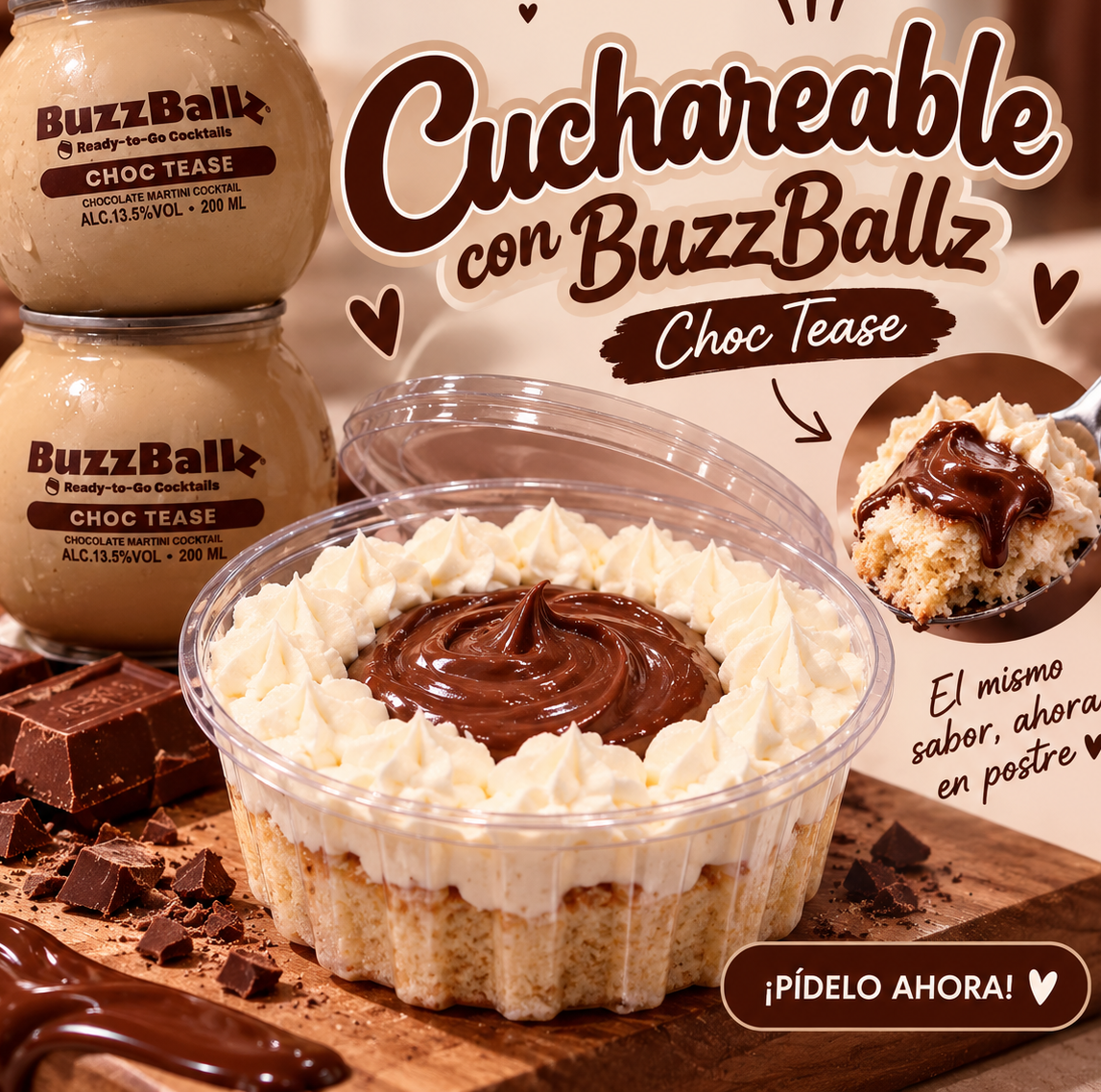 Tres leches con buzzball